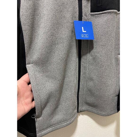 Spyder Men's Relaxed Fit Full Zip Jacket, L, Gray, New - Picture 9 of 13